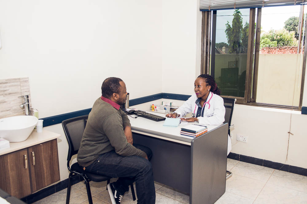 doctor with patient